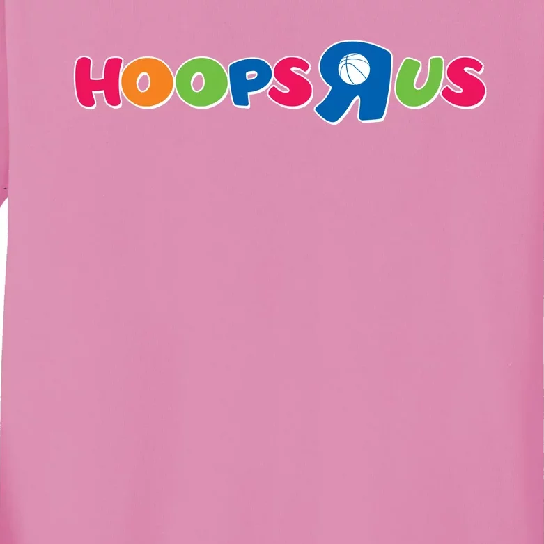 Funny Hoops R Us Basketball Fan Kids Long Sleeve Shirt