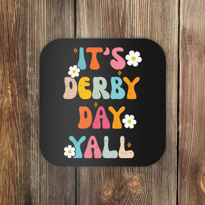 Funny Horse Racing Groovy ItS Derby Day Yall Ky Derby Horse Coaster