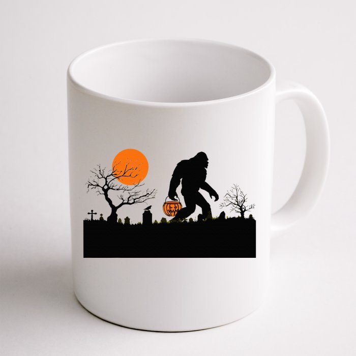 Funny Halloween Sasquatch Bigfoot Halloween Costume Front & Back Coffee Mug