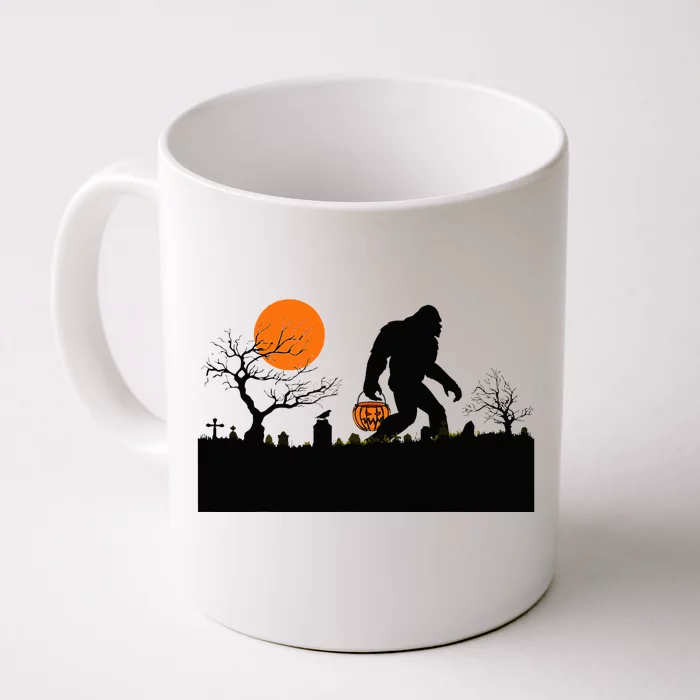 Funny Halloween Sasquatch Bigfoot Halloween Costume Front & Back Coffee Mug