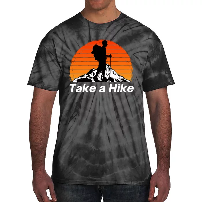 Funny Hiking, Social Distancing, Spend Time Hiking, Nature, Hike, Camping, Outsi Tie-Dye T-Shirt