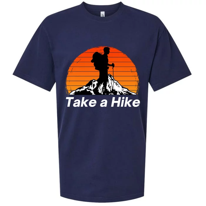 Funny Hiking, Social Distancing, Spend Time Hiking, Nature, Hike, Camping, Outsi Sueded Cloud Jersey T-Shirt