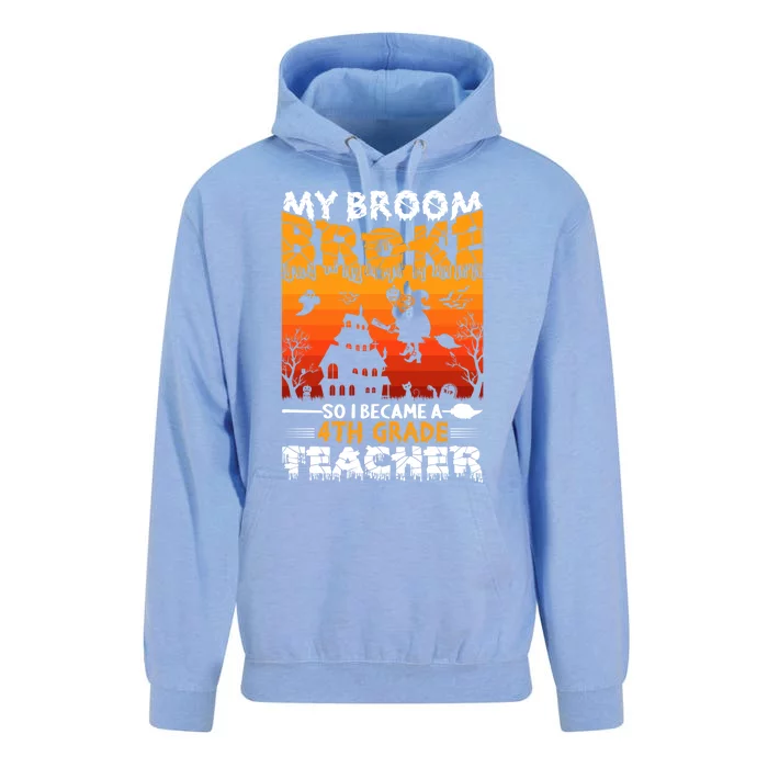 Funny Halloween School Teacher Costume 4Th Grade Teacher Great Gift Unisex Surf Hoodie