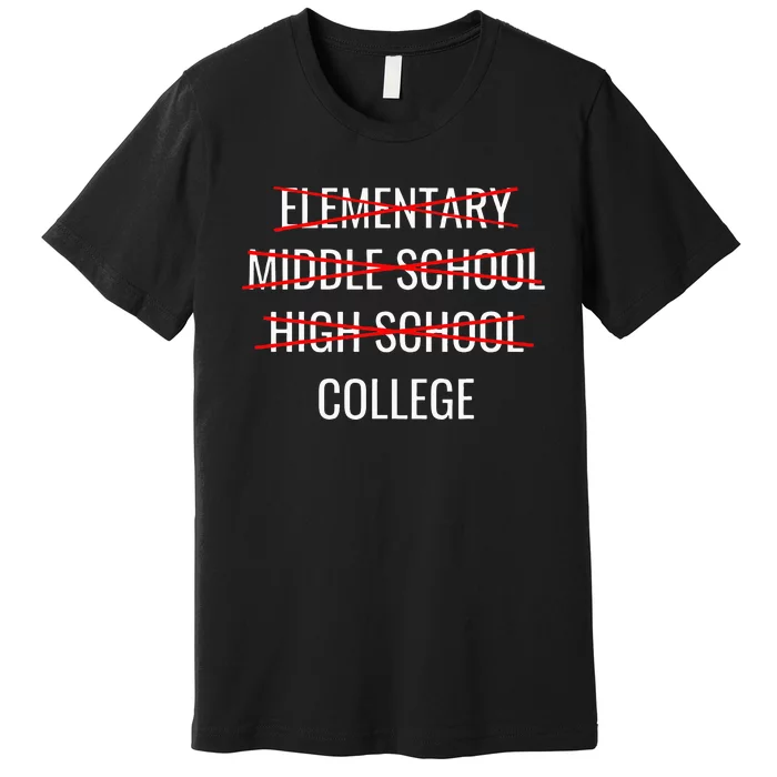 Funny High School Graduation College Bound Student Graduate Premium T-Shirt