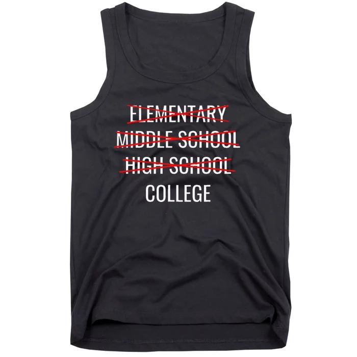 Funny High School Graduation College Bound Student Graduate Tank Top