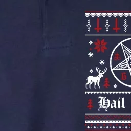 Funny Hail Santa Christmas Shirt Krampus Clothing Xmas Hail Santa Softstyle Adult Sport Polo