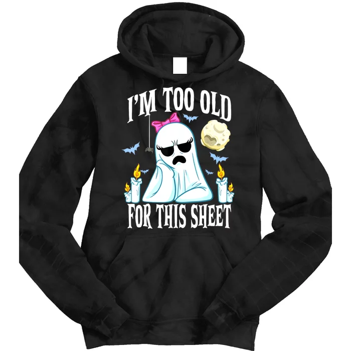 Funny Halloween Shirts For Ghost Face Costume Adult Tie Dye Hoodie