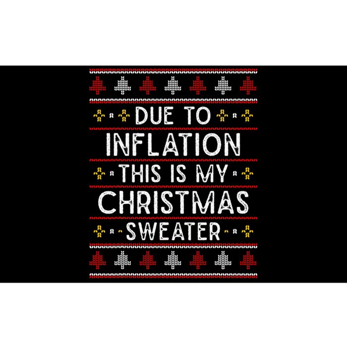 Festive Holiday Sweater Beat Inflation with Style Bumper Sticker