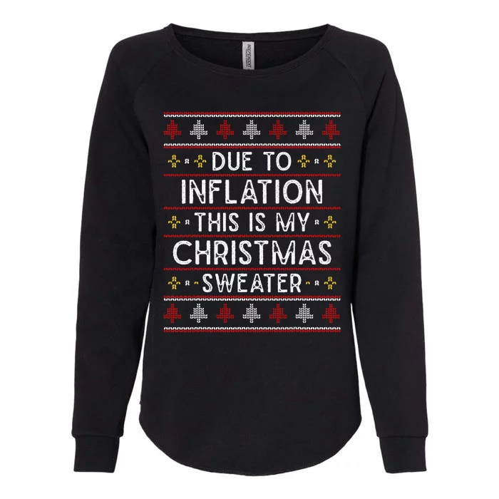 Festive Holiday Sweater Beat Inflation with Style Womens California Wash Sweatshirt