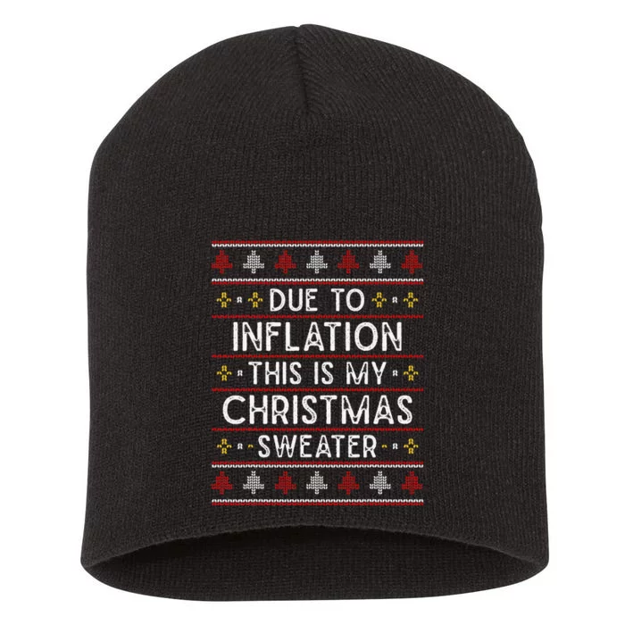 Festive Holiday Sweater Beat Inflation with Style Short Acrylic Beanie