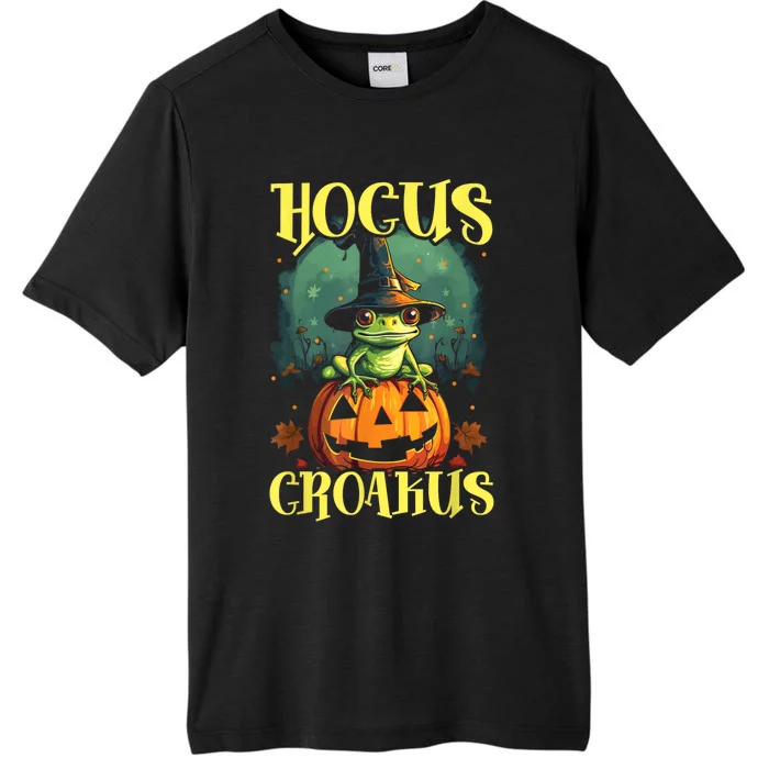 Frog Halloween Scary Toad Trick Or Treat Spooky Amphibian ChromaSoft Performance T-Shirt