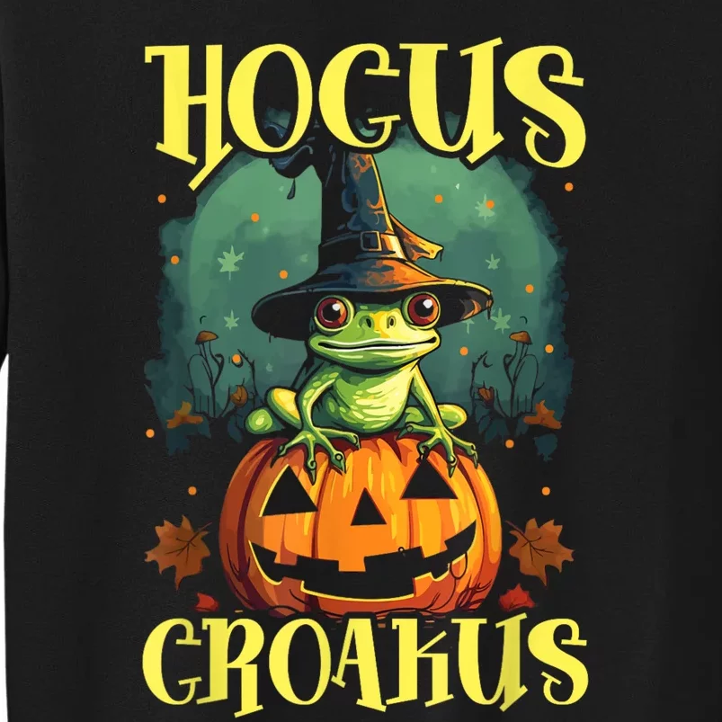 Frog Halloween Scary Toad Trick Or Treat Spooky Amphibian Tall Sweatshirt