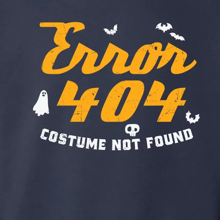 Funny Halloween Shirts, Error 404 Costume Not Found Toddler Hoodie