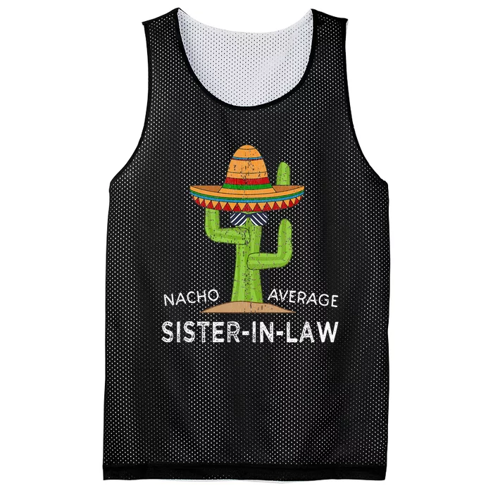 Fun Hilarious Saying Funny SisterInLaw Mesh Reversible Basketball Jersey Tank