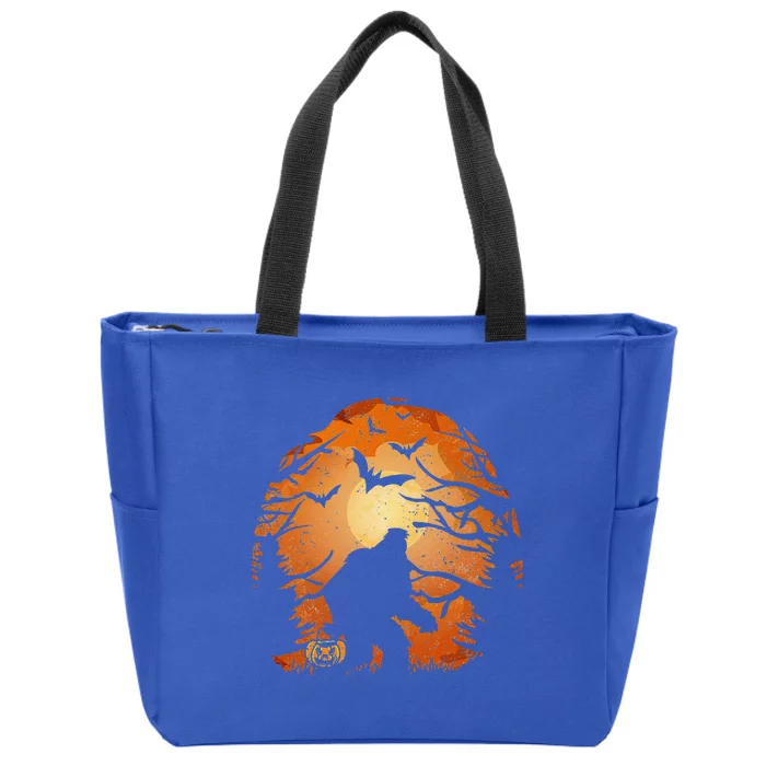 Funny Halloween Sasquatch Bigfoot Halloween Costume Lover Zip Tote Bag