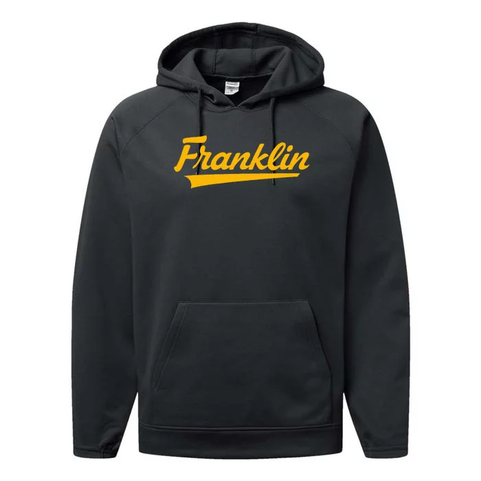 Franklin High School Vintage Swoosh Performance Fleece Hoodie