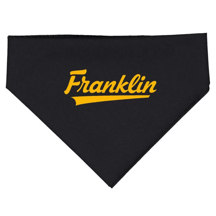 Franklin High School Vintage Swoosh USA-Made Doggie Bandana