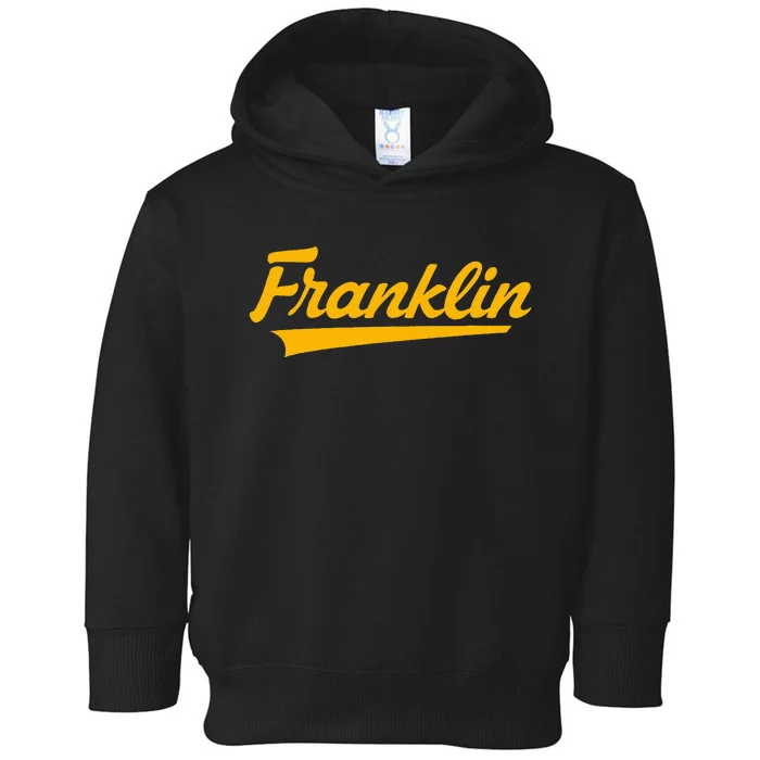 Franklin High School Vintage Swoosh Toddler Hoodie