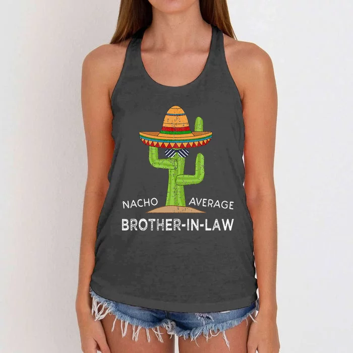 Fun Hilarious Saying Funny BrotherInLaw Women's Knotted Racerback Tank