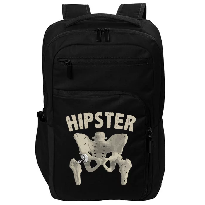 Funny Hip Surgery Gift  Hip Replacement Recovery Impact Tech Backpack