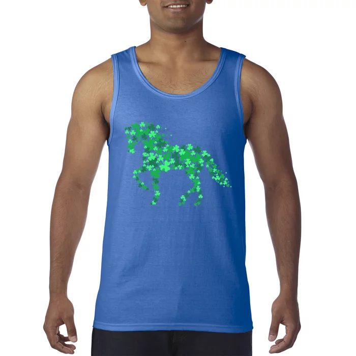 Funny Horse Shamrock Horseback Riding Equestrian Patrick Day Meaningful Gift Tank Top