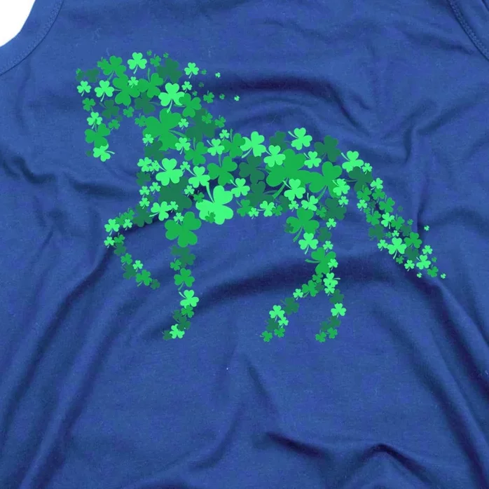 Funny Horse Shamrock Horseback Riding Equestrian Patrick Day Meaningful Gift Tank Top