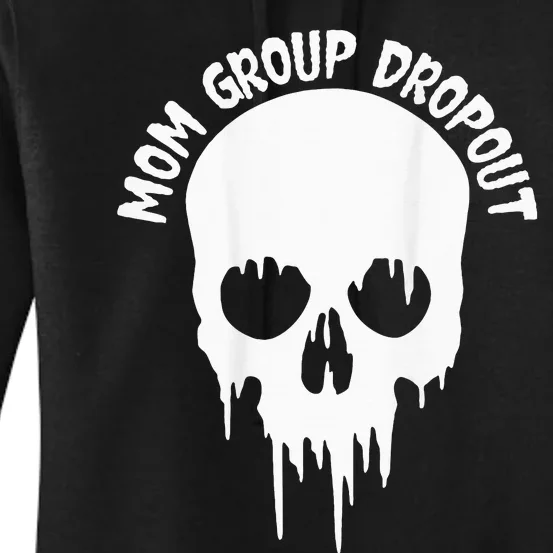 Funny Halloween Skull Blood Scary Mom Mama Dropout Women's Pullover Hoodie