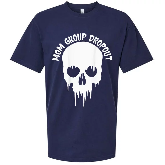 Funny Halloween Skull Blood Scary Mom Mama Dropout Sueded Cloud Jersey T-Shirt