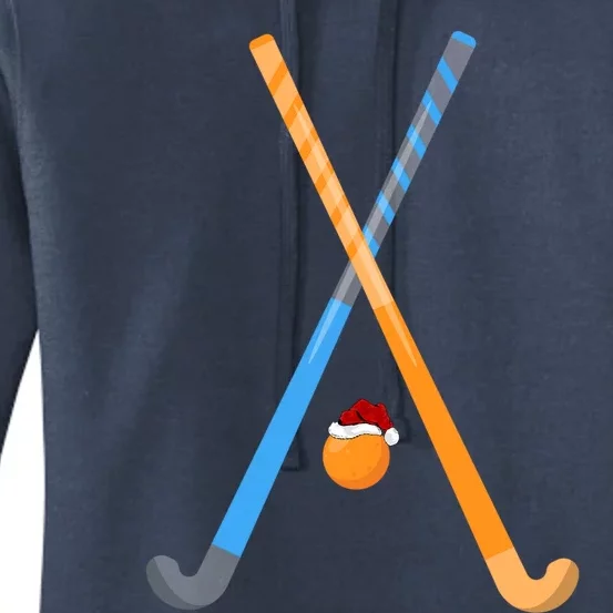 Field Hockey Sports Lover Xmas Santa Field Hockey Christmas Great Gift Women's Pullover Hoodie