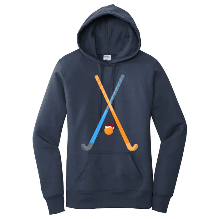 Field Hockey Sports Lover Xmas Santa Field Hockey Christmas Great Gift Women's Pullover Hoodie