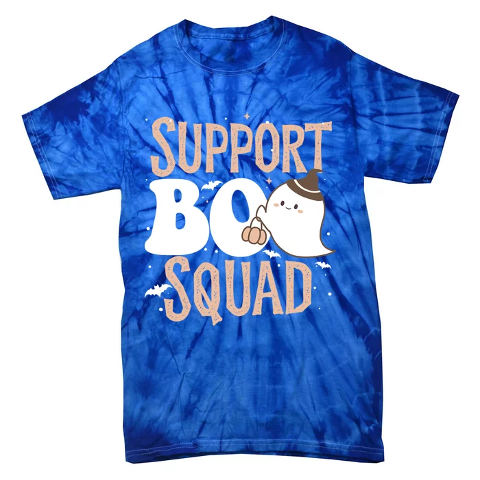 Funny Halloween School Support Boo Squad Costume Teacher Cute Gift Tie-Dye T-Shirt