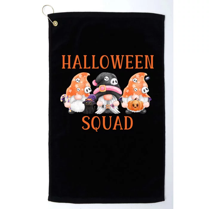 Funny Halloween Squad Funny Halloween Gnomes Gnomes Halloween Spooky Season Platinum Collection Golf Towel