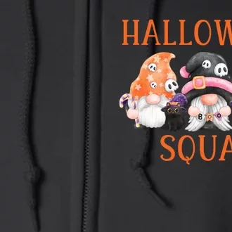 Funny Halloween Squad Funny Halloween Gnomes Gnomes Halloween Spooky Season Full Zip Hoodie