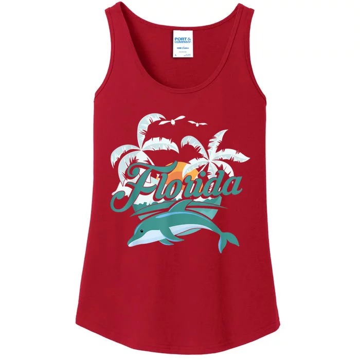 Floridian Home State Summer Florida Proud To Be Floridian Ladies Essential Tank