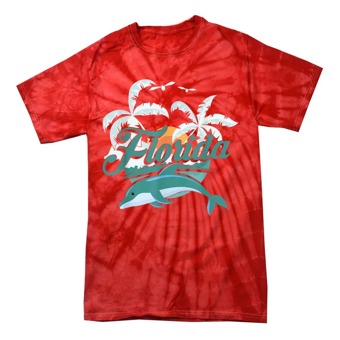 Floridian Home State Summer Florida Proud To Be Floridian Tie-Dye T-Shirt