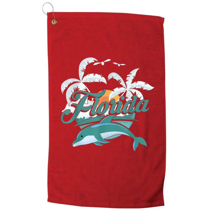 Floridian Home State Summer Florida Proud To Be Floridian Platinum Collection Golf Towel