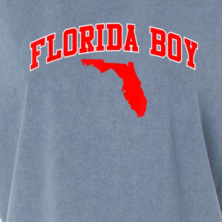 Floridian Home State Florida Boy Garment-Dyed Women's Muscle Tee