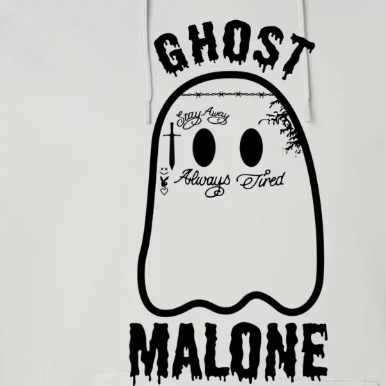 Funny Halloween Spooky Season Fall Season Cute Ghost Malone Performance Fleece Hoodie