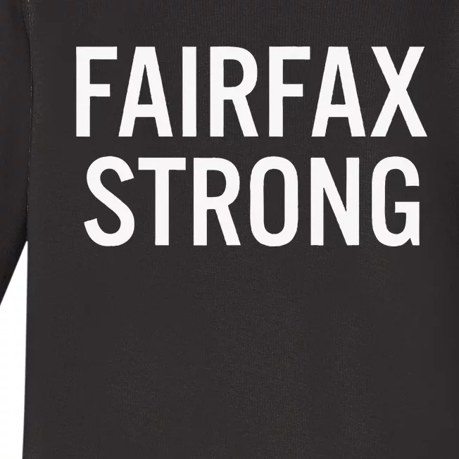 Fairfax High School Strong Baby Long Sleeve Bodysuit