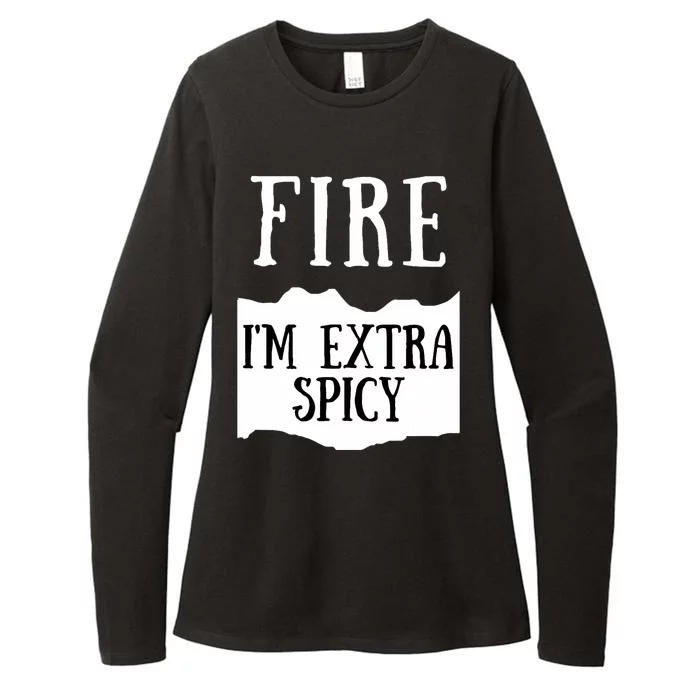 Fire Hot Sauce Packet Group Costume Womens CVC Long Sleeve Shirt