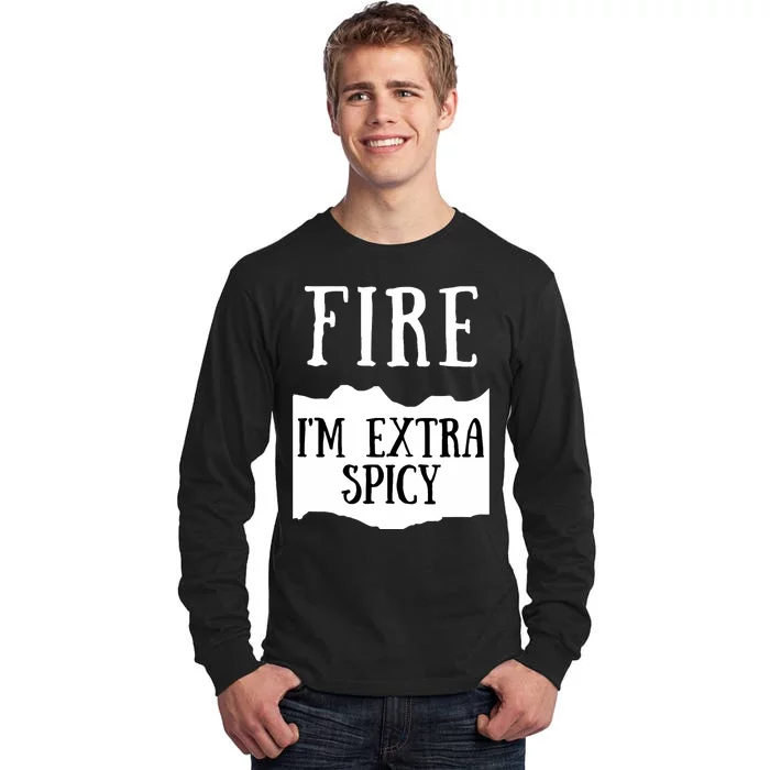 Fire Hot Sauce Packet Group Costume Tall Long Sleeve T-Shirt