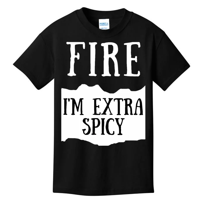 Fire Hot Sauce Packet Group Costume Kids T-Shirt