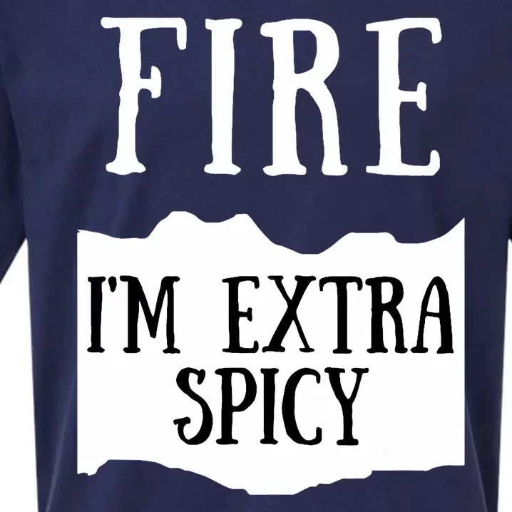 Fire Hot Sauce Packet Group Costume Sueded Cloud Jersey T-Shirt