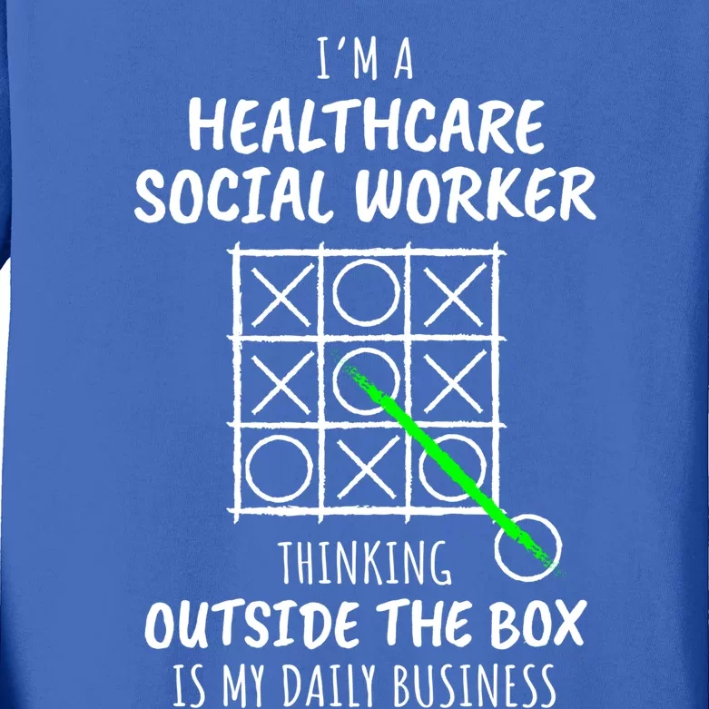 Funny Healthcare Social Worker Gift Kids Long Sleeve Shirt