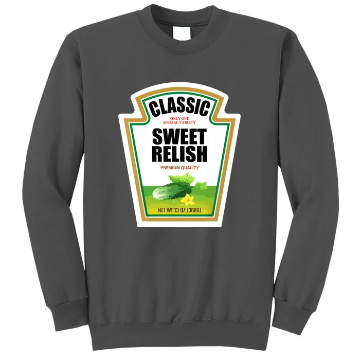 Funny Halloween Sweet Relish Condiment Group Gift Tall Sweatshirt