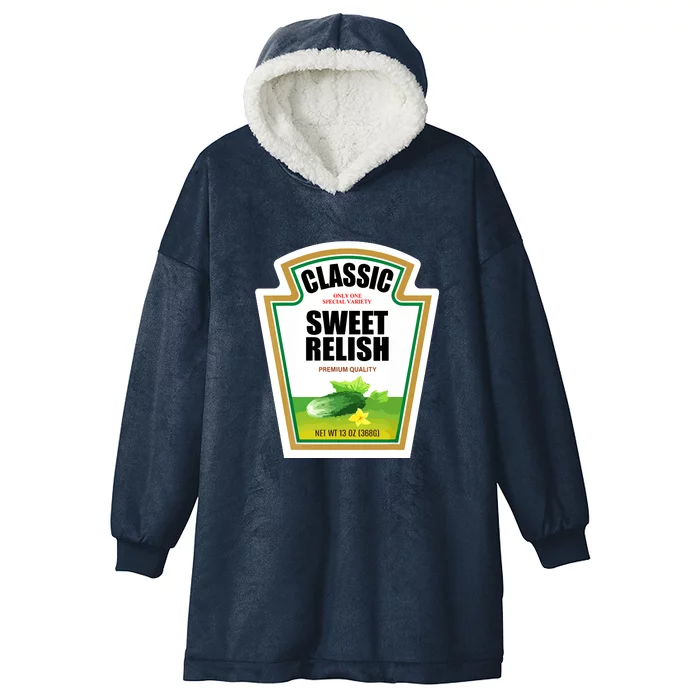 Funny Halloween Sweet Relish Condiment Group Gift Hooded Wearable Blanket