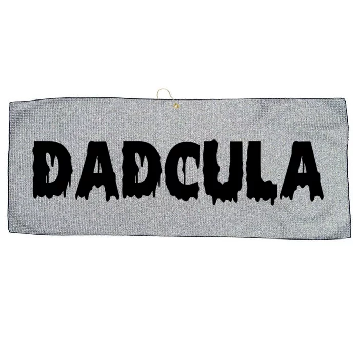 Funny Halloween Spooky Dadcula Trick Or Treat Gift Large Microfiber Waffle Golf Towel