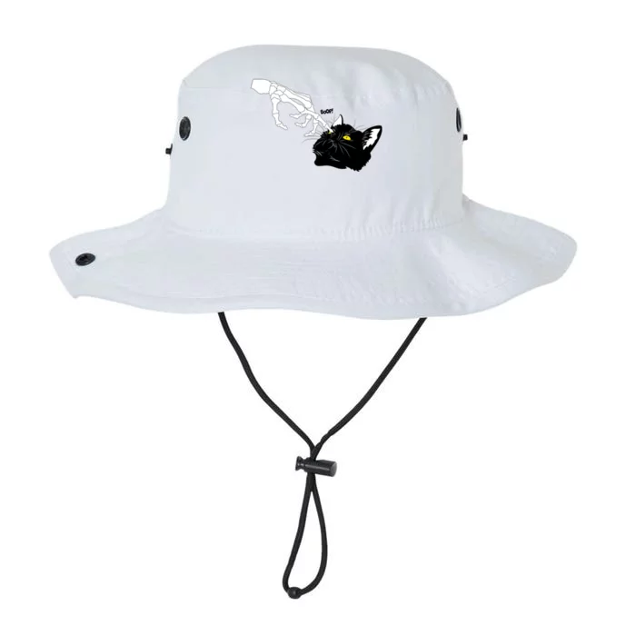 Funny Halloween Skeleton Boop Kitten Cat Nose Legacy Cool Fit Booney Bucket Hat