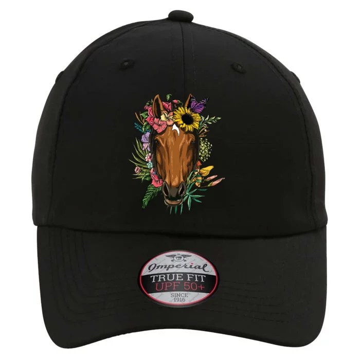 Floral Horse Spring Nature Horse Lovers For Women Men The Original Performance Cap