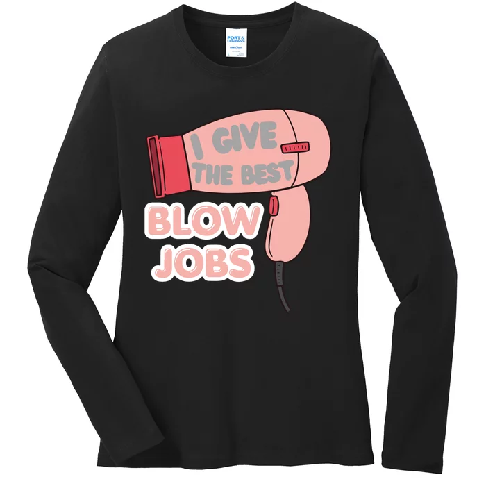 Funny Hair Stylist Hair Dresser Ladies Long Sleeve Shirt